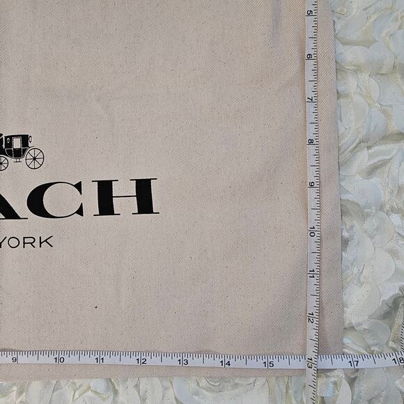 Coach Drawstring Dust Bag Gift Bag Storage Cover Bag 17" X 13" - Picture 6 of 6